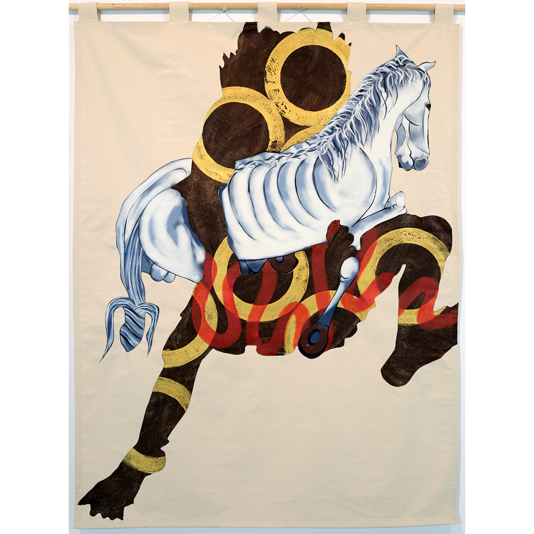 DEMON STEALS A HORSE
AT KAÇIRAN DEMON
2019
196CM x 153CM
ACRYLIC ON CANVAS
